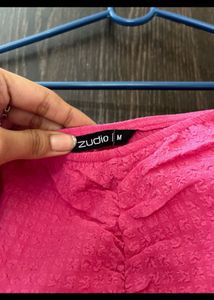 Chic Pink Puff Sleeve Top