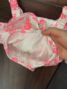 Cute Floral Baby Outfit full embroidery