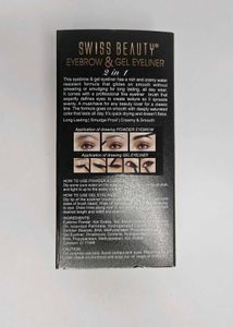 Swiss Beauty Eyebrow &amp; Gel Eyeliner - 2 in 1