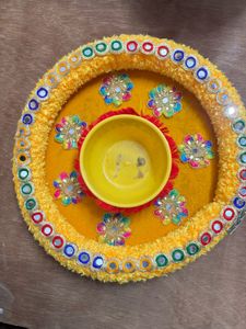 Decorative Haldi plate