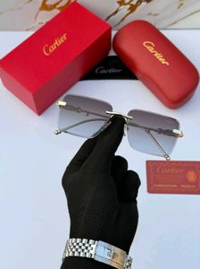 Cartier Rimless  sunglasses premium stock