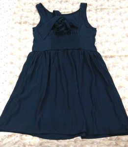 Classic Navy Blue Sleeveless Dress