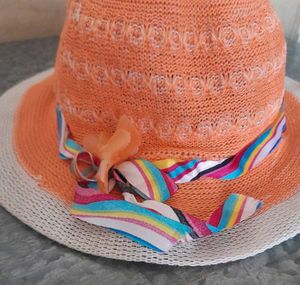 Girls Straw Sun Hat