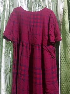 Maroon Kurta with Bird Embroidery