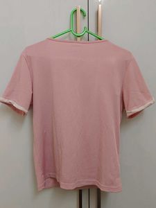 Pink Cherry Print Padded nightsuit for girls