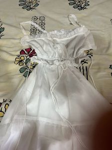 White Tiered Maxi Dress