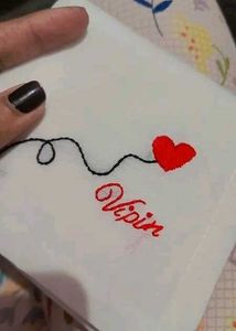 Costumize Name Embroidery Hanky