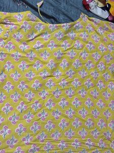 Yellow short kurti