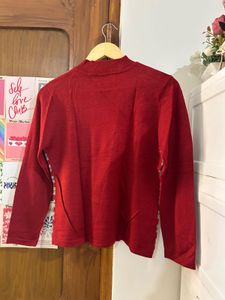 Cozy Striped Mock Neck Sweater