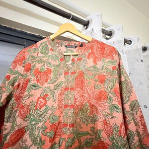 Beautiful Floral Print Kurta