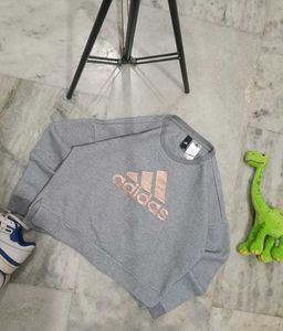 Adidas Gray Logo Sweatshirt