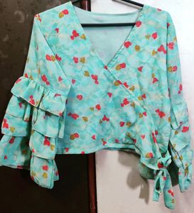 A Beautiful Multicolored V Shaped Top