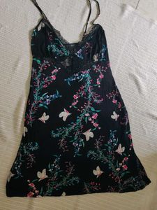 Floral Lace Trim Nightgown