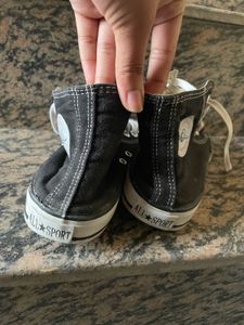 Classic Black High-Top Sneakers