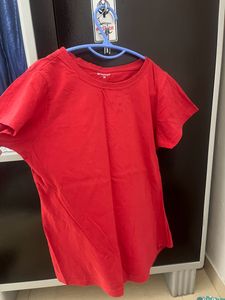 Basic Plain Red Tee