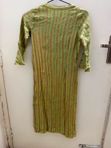 Sequin Work Pista green Kurta