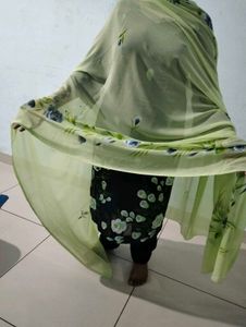 Navy Blue colour Suit with Dupatta