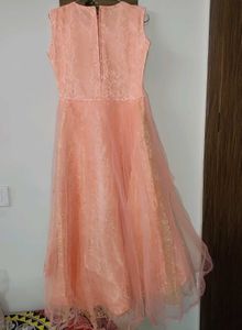 Beautiful Peach Ethnic Gown
