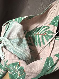 Tropical Leaf Print Midi Dress32-34