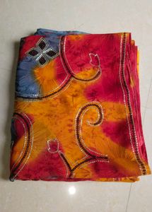 New Georgette Saree with Sequin Work | 5.85 Meter