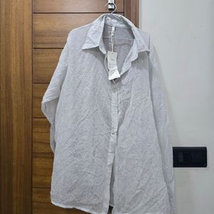 Textured Button-Up Shirt
