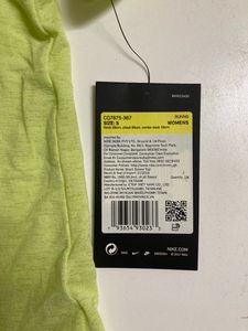Nike Women Printed Round Neck Light Green T Shirt
