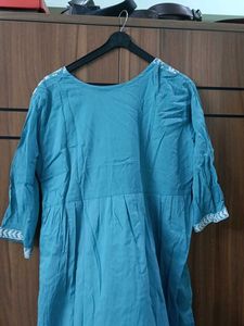 Blue chikankari Kurta