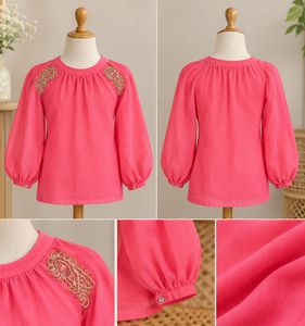Beaded Pink Embroidered Tunic