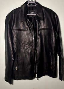 Men's Black Faux Leather Jacket