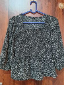 Chic Smocked Peplum Top