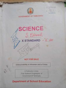 Tamil Nadu Class X Science Textbook