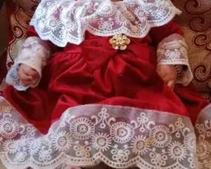 Adorable Red Velvet Baby Dress