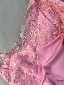 Savana Pink Lace Trim Camisole XS