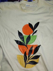 Abstract Botanical Print T-Shirt