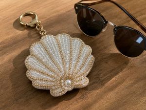 Seashell Beaded Keychain