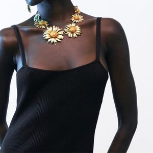Limited Edition Zara Metallic Floral Necklace