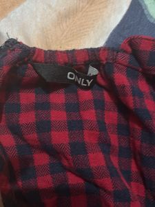 Red &amp; Black Gingham Jumpsuit