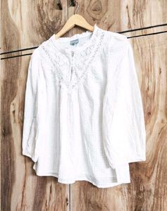 Off White Cotton Tunic