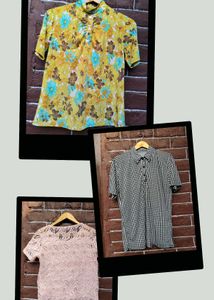 Vintage Floral & Gingham Tops Bundle