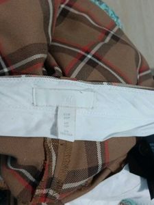 Classic Plaid Trousers small size