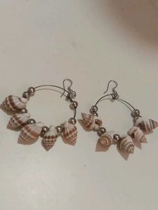 Seashell Hoop Earrings