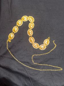 Elegant Gold Tone Chain Belt