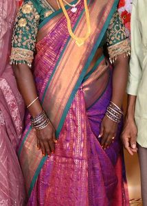 Elegant Purple Banarasi Silk Saree