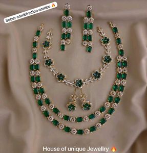 Emerald & Diamond Jewellery Set