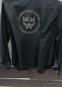 Black Rhinestone Western Shirt