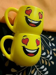 Gorgeous Large Couple Fibre Cofffe Mugs