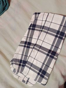 Anokha Dresses White Checkered shirt