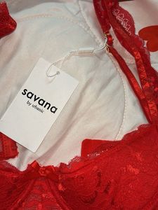 Sexy Red Lace Underwire Bra