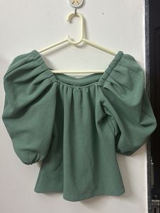 Chic Puff Sleeve Sweetheart Top