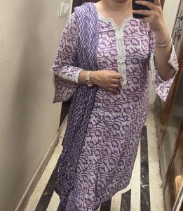 Purple Floral Print suit